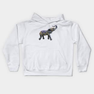 Carousel Animal Elephant Photo Kids Hoodie